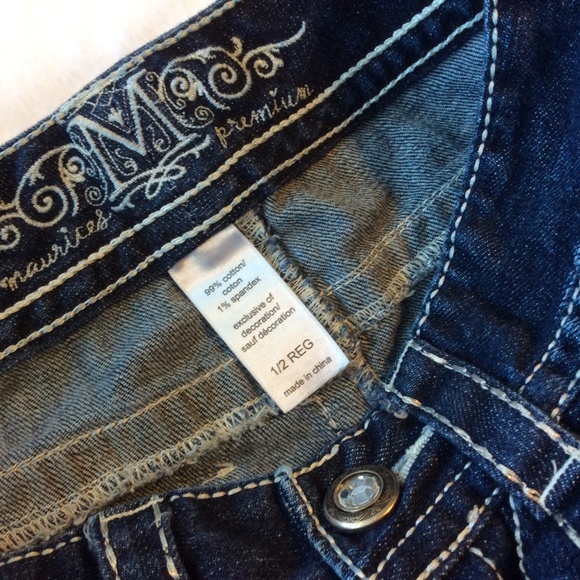 Maurices Boot Cut Bling Sequin Jeans 1 2 Low Rise - Picture 6 of 8